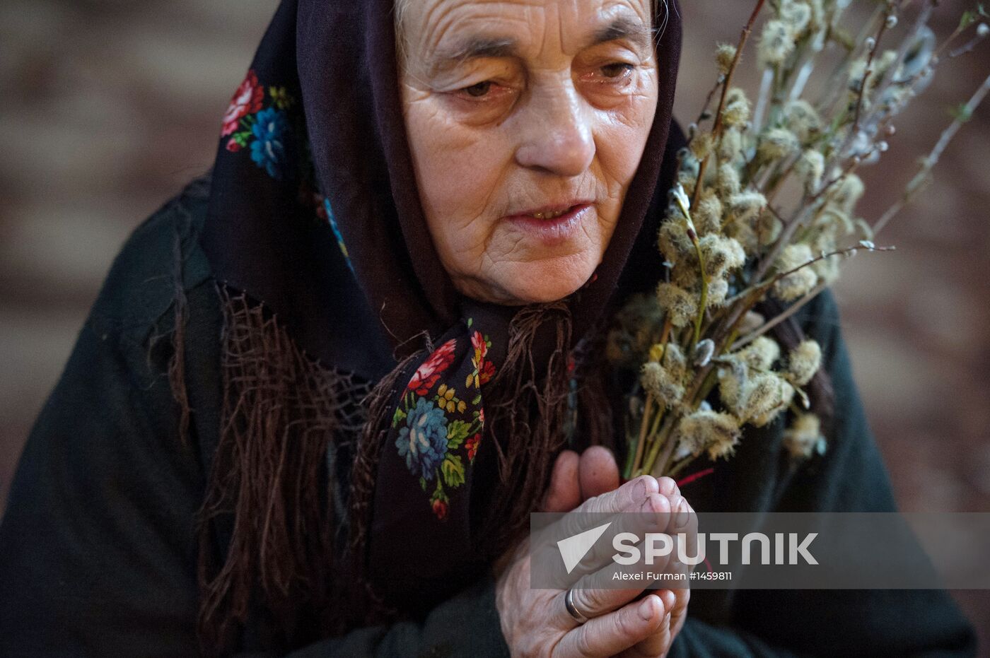 Russian Orthodox Christians Celebrate Palm Sunday