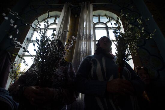 Russian Orthodox Christians Celebrate Palm Sunday