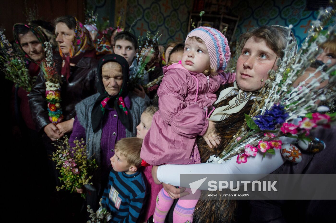 Russian Orthodox Christians Celebrate Palm Sunday