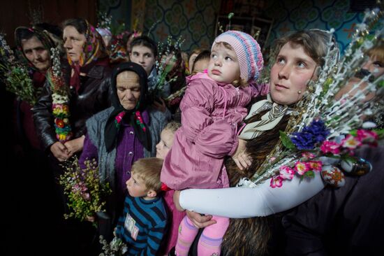 Russian Orthodox Christians Celebrate Palm Sunday