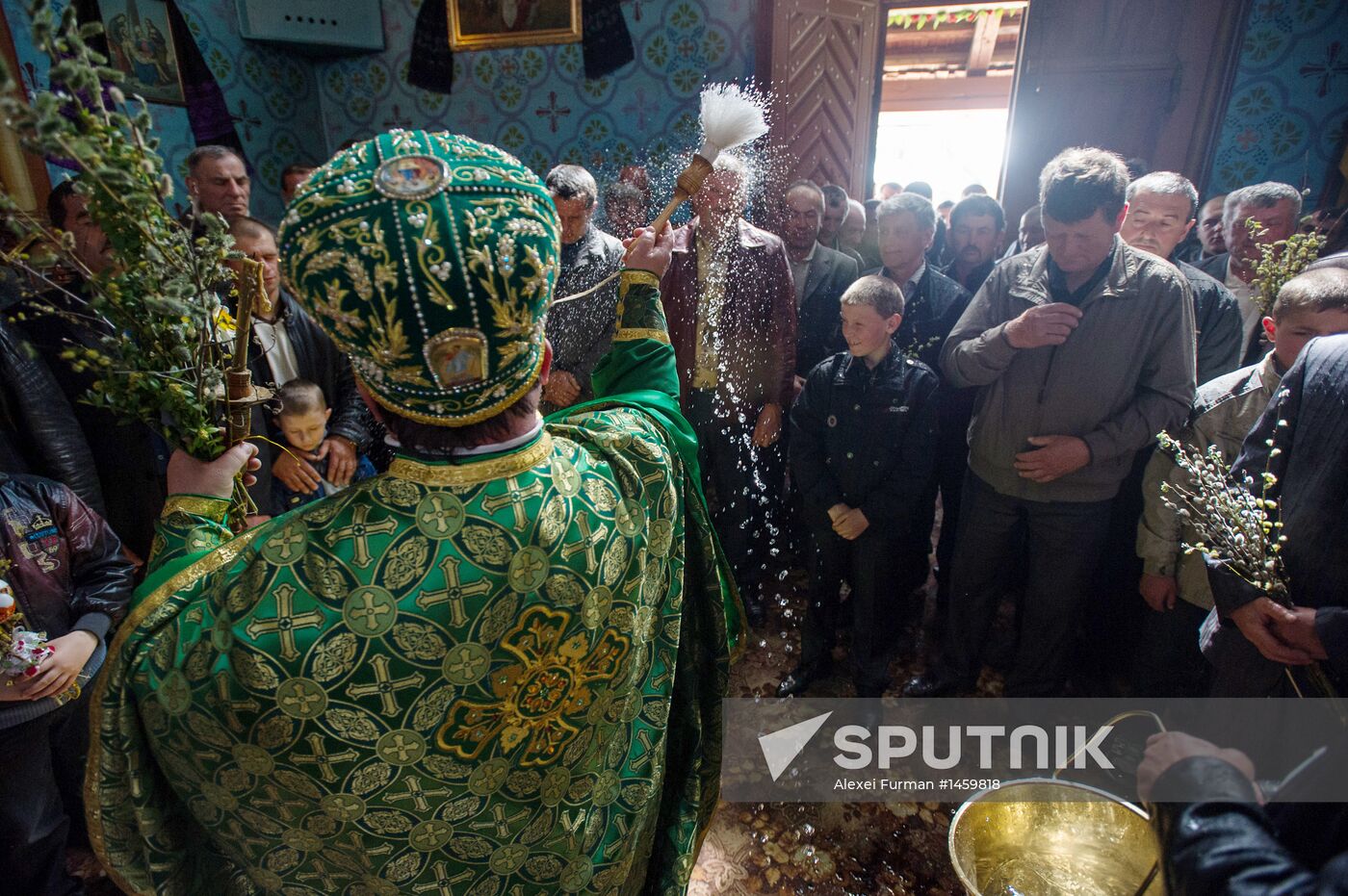 Russian Orthodox Christians Celebrate Palm Sunday