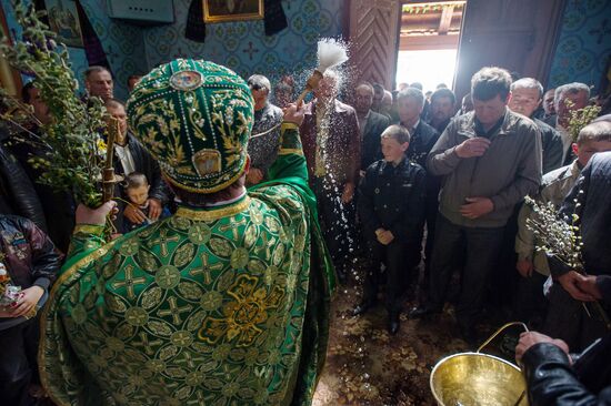 Russian Orthodox Christians Celebrate Palm Sunday