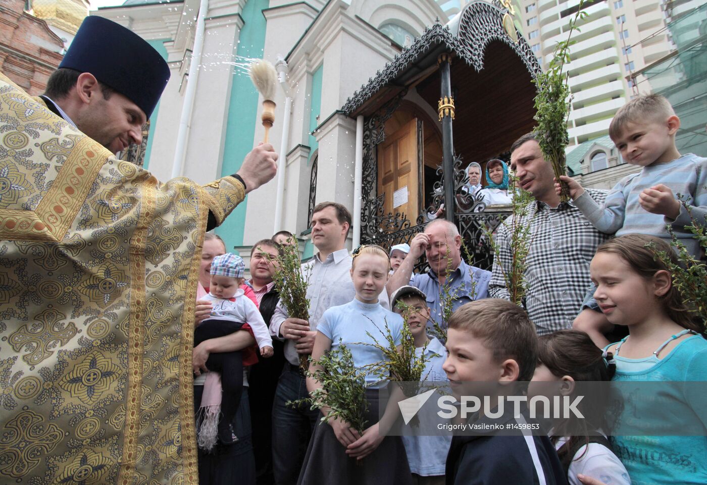 Russian Orthodox Christians Celebrate Palm Sunday