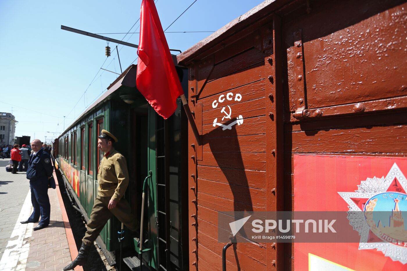Retro train "Victory" arrives in Volgograd