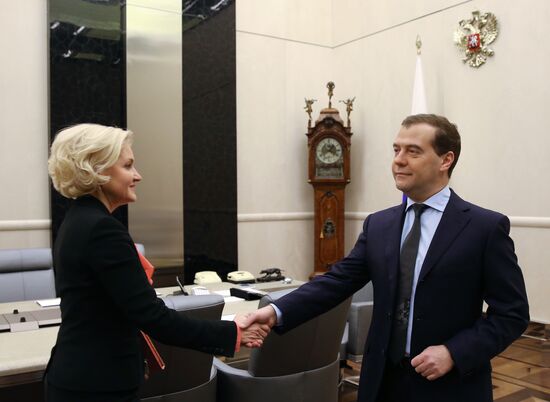 D.Medvedev meets with deputy prime ministers