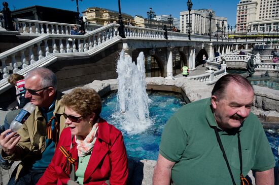 Fountain season gets underway in Moscow
