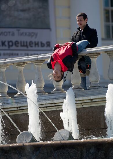 Fountain season gets underway in Moscow