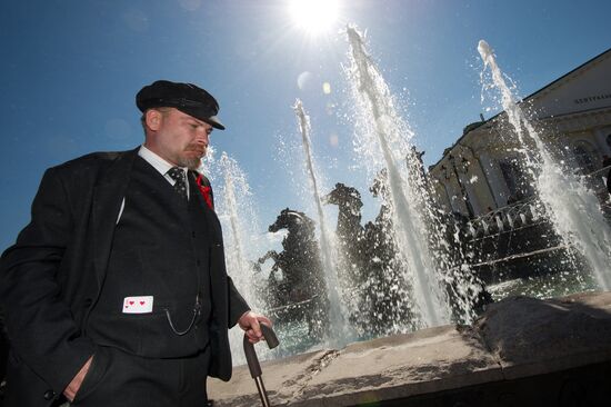 Fountain season gets underway in Moscow