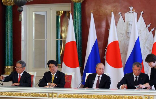 Russian-Japanese talks in Kremlin
