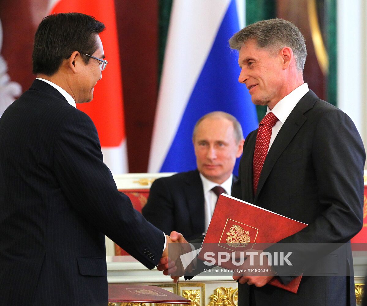 Russian-Japanese talks in Kremlin