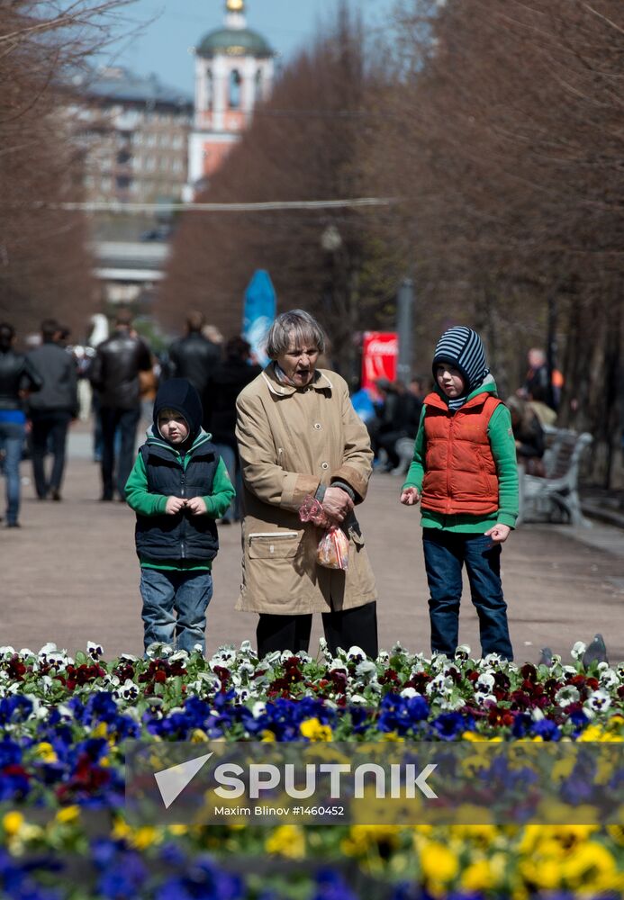 Long-awaited spring finally arrives in Moscow