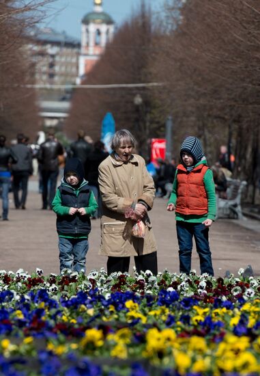 Long-awaited spring finally arrives in Moscow