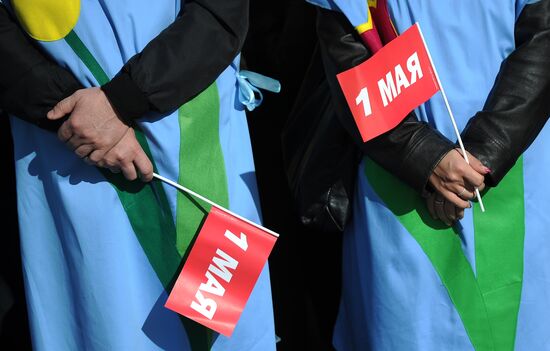 Trade union federation's rally in Moscow