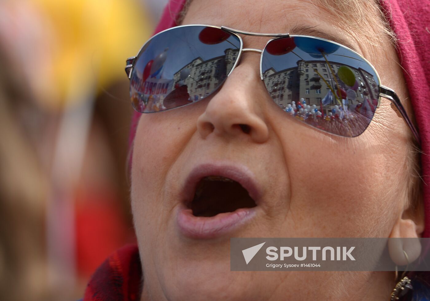 Trade union federation's rally in Moscow