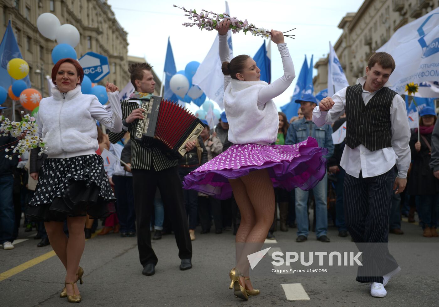 Trade union federation's rally in Moscow