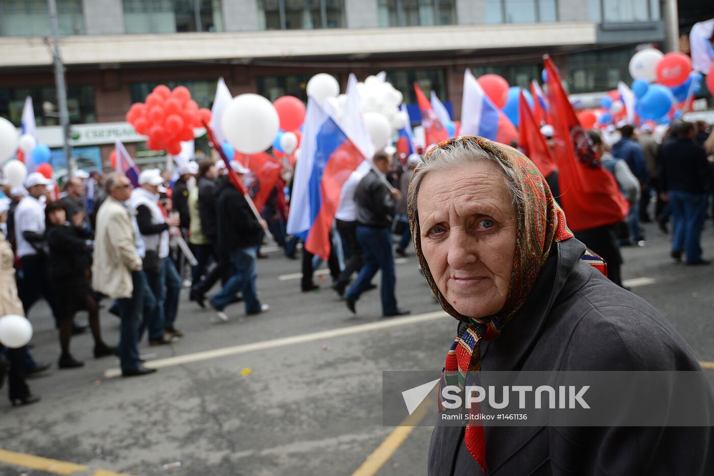 Trade union federation's rally in Moscow