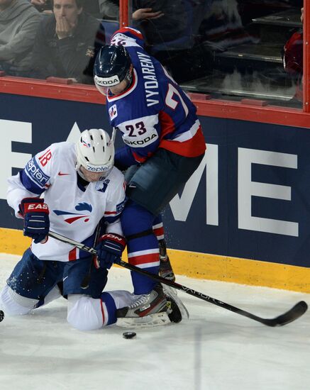 2013 IIHF World Championship. France vs Slovakia