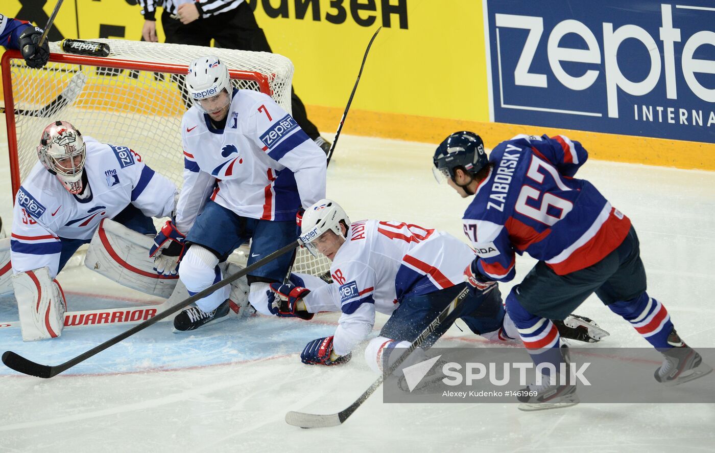 2013 IIHF World Championship. France vs Slovakia