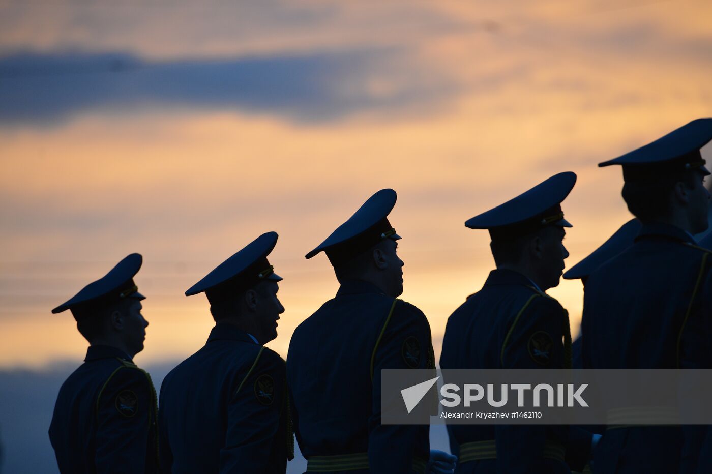 Victory Day Parade rehearsal in Novosibirsk