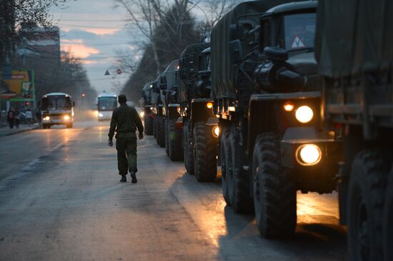 Victory Day Parade rehearsal in Novosibirsk