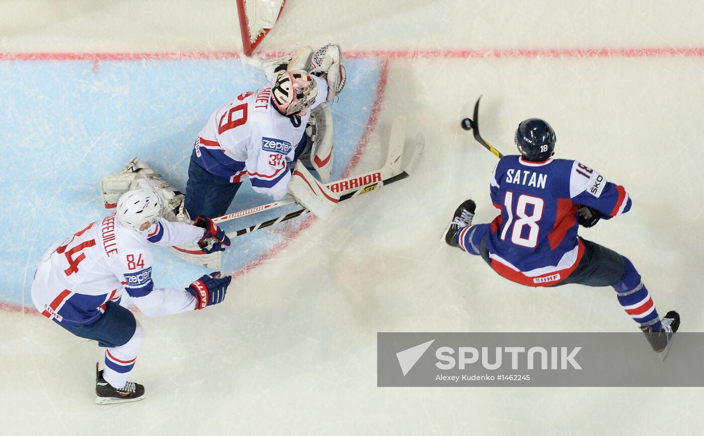 2013 IIHF World Championship. France vs Slovakia