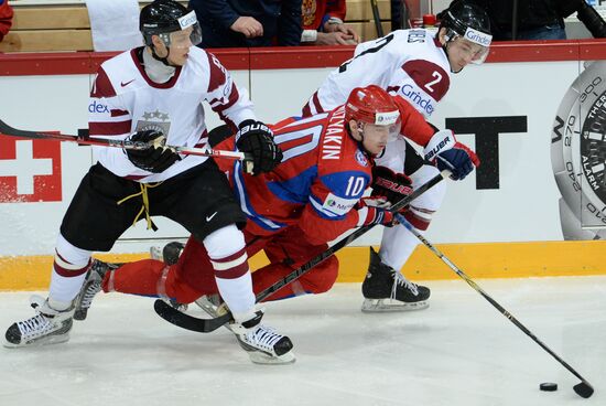 2013 Men's World Ice Hockey Championships. Russia vs. Latvia