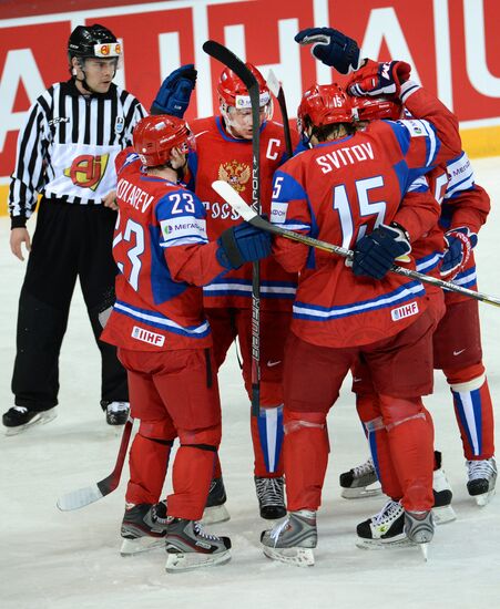2013 Men's World Ice Hockey Championships. Russia vs. Latvia