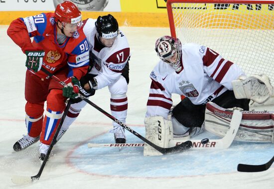 2013 Men's World Ice Hockey Championships. Russia vs. Latvia