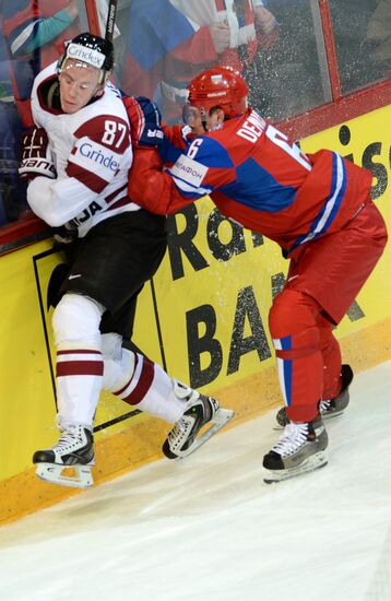 2013 Men's World Ice Hockey Championships. Russia vs. Latvia