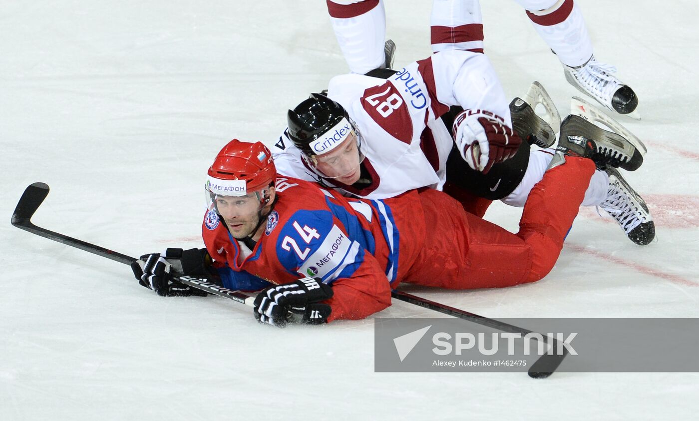 2013 Men's World Ice Hockey Championships. Russia vs. Latvia