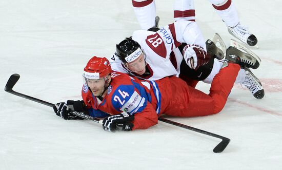 2013 Men's World Ice Hockey Championships. Russia vs. Latvia