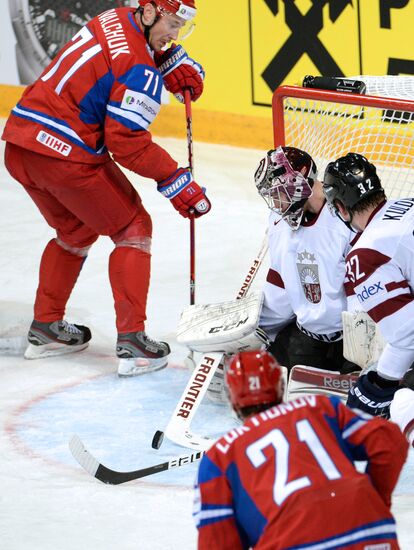 2013 Men's World Ice Hockey Championships. Russia vs. Latvia