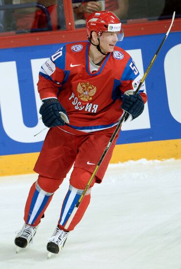 2013 Men's World Ice Hockey Championships. Russia vs. Latvia