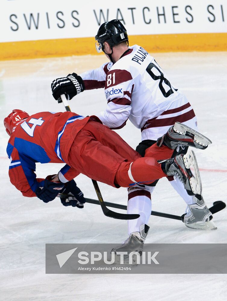 2013 Men's World Ice Hockey Championships. Russia vs. Latvia