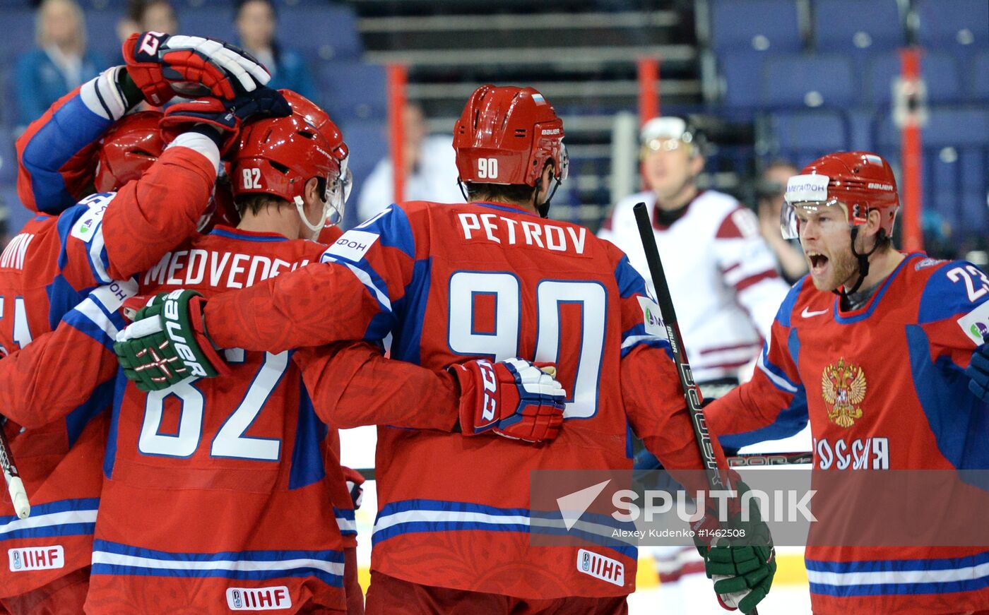 2013 Men's World Ice Hockey Championships. Russia vs. Latvia