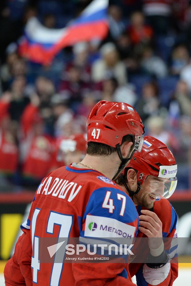 2013 Men's World Ice Hockey Championships. Russia vs. Latvia