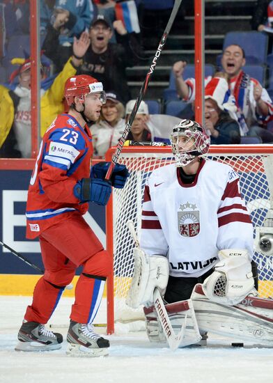 2013 Men's World Ice Hockey Championships. Russia vs. Latvia