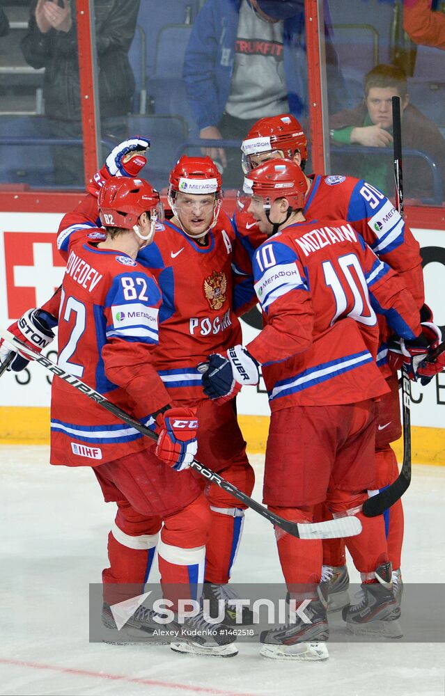2013 Men's World Ice Hockey Championships. Russia vs. Latvia