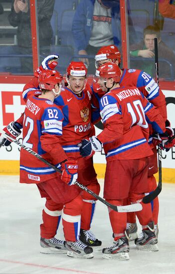 2013 Men's World Ice Hockey Championships. Russia vs. Latvia