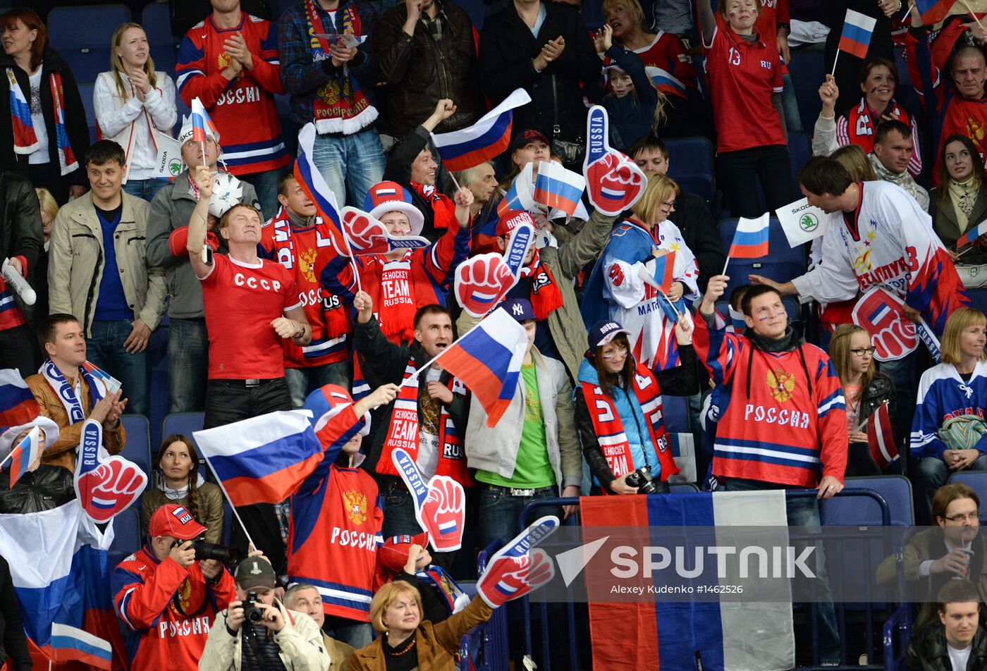 2013 Men's World Ice Hockey Championships. Russia vs. Latvia