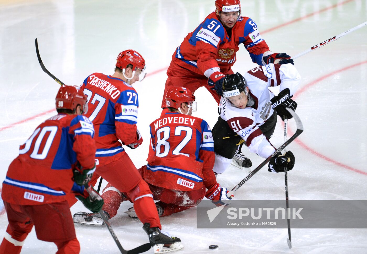 2013 Men's World Ice Hockey Championships. Russia vs. Latvia