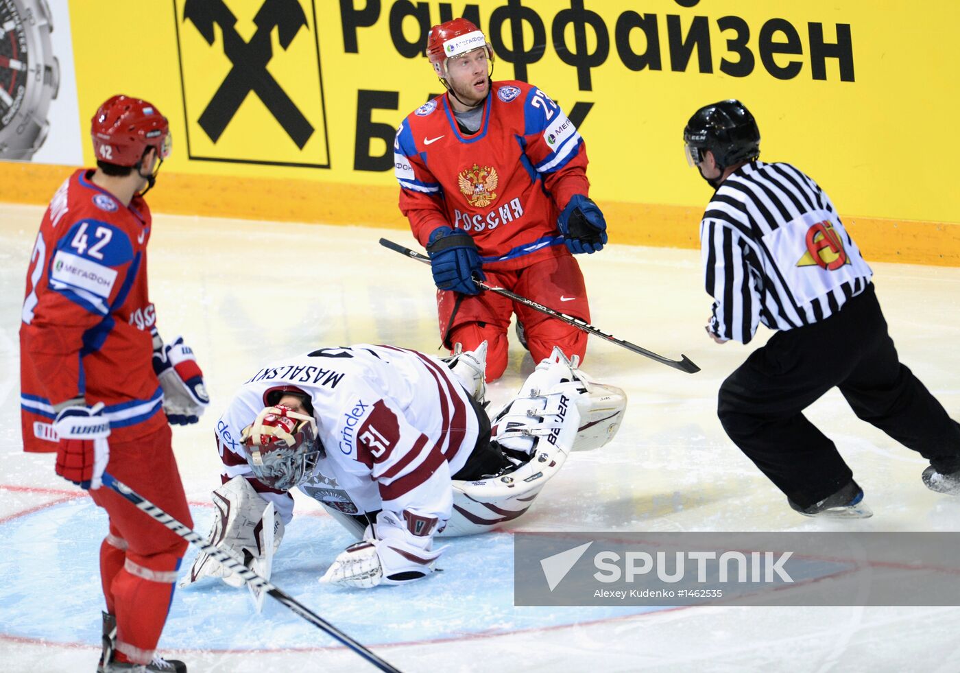 2013 Men's World Ice Hockey Championships. Russia vs. Latvia