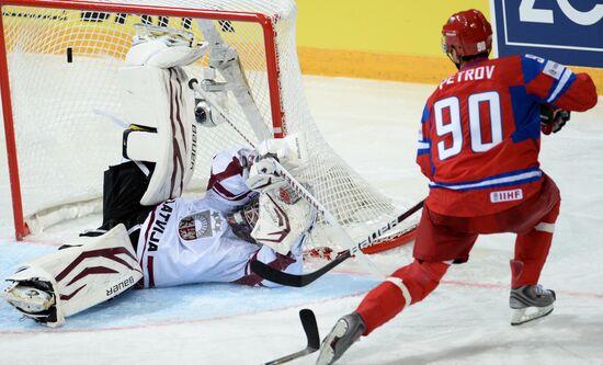 2013 Men's World Ice Hockey Championships. Russia vs. Latvia