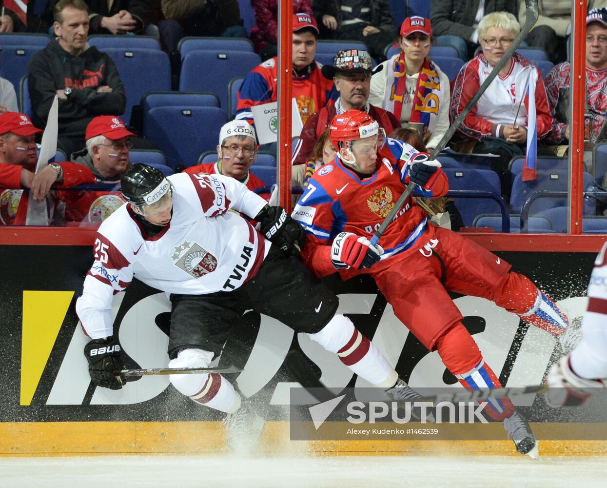 2013 Men's World Ice Hockey Championships. Russia vs. Latvia