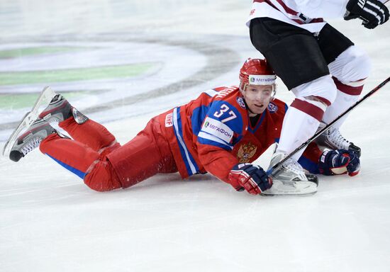 2013 Men's World Ice Hockey Championships. Russia vs. Latvia