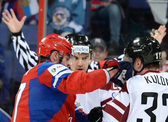 2013 Men's World Ice Hockey Championships. Russia vs. Latvia