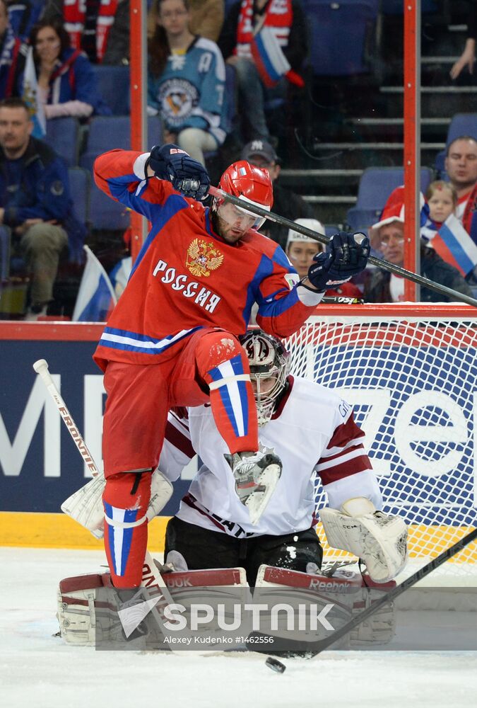 2013 Men's World Ice Hockey Championships. Russia vs. Latvia