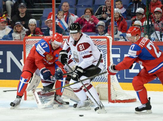 2013 Men's World Ice Hockey Championships. Russia vs. Latvia