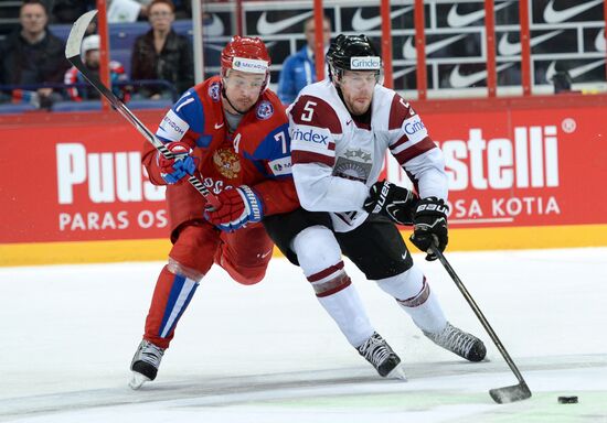 2013 Men's World Ice Hockey Championships. Russia vs. Latvia