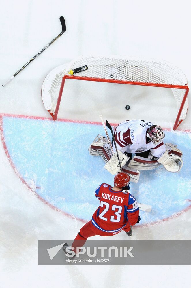 2013 Men's World Ice Hockey Championships. Russia vs. Latvia